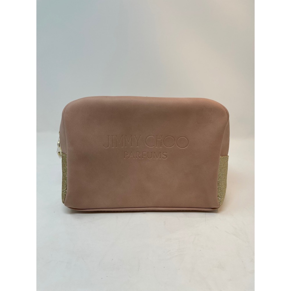 Jimmy Choo Cosmetic Bag Women OS‎ Pink Good Glitter Parfums Makeup Pouch